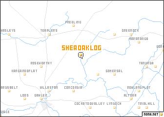 map of Shea Oak Log