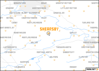 map of Shearsby