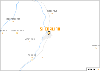 map of Shebalino