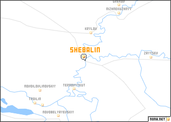 map of Shebalin