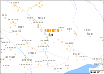 map of Shēbān