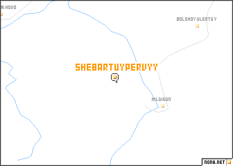 map of Shebartuy Pervyy