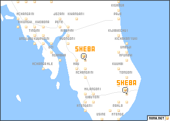 map of Sheba