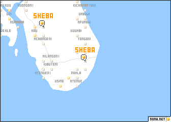 map of Sheba