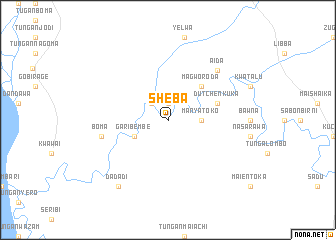 map of Sheba