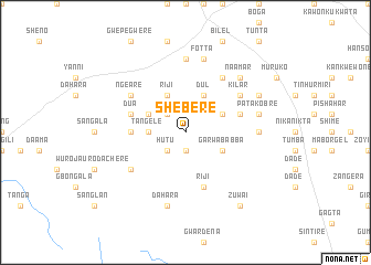 map of Shebere