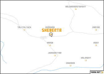 map of Sheberta