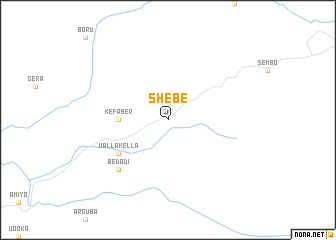 map of Shebē