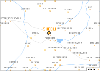 map of Sheblī