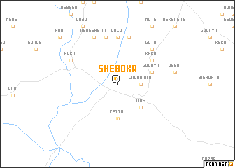 map of Sheboka