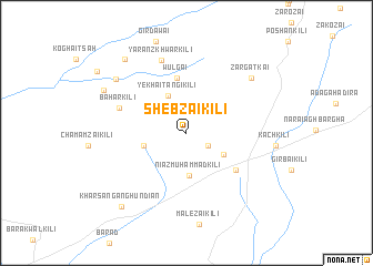 map of Shebzai Kili