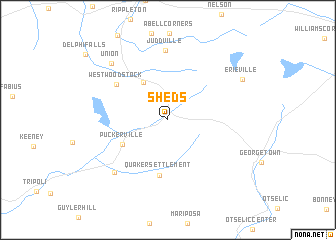 map of Sheds