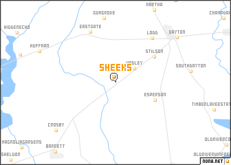 map of Sheeks