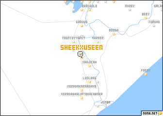 map of Sheek Xuseen