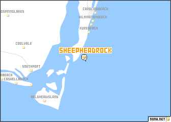 map of Sheephead Rock