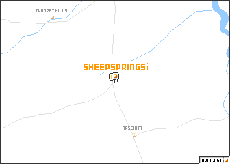 map of Sheep Springs