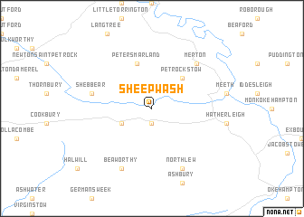 map of Sheepwash