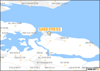 map of Sheerness