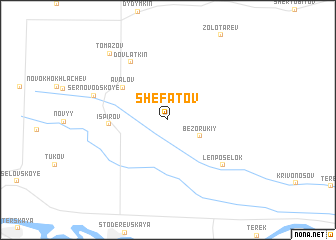 map of Shefatov