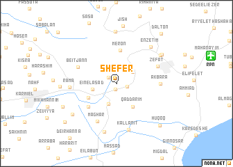 map of Shefer