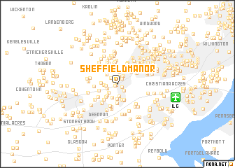 map of Sheffield Manor