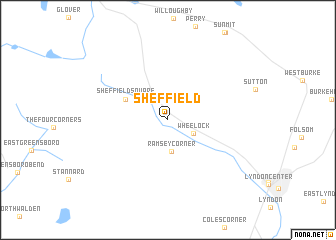 map of Sheffield