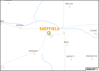 map of Sheffield