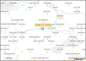 map of Shefford