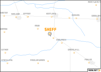 map of Sheff