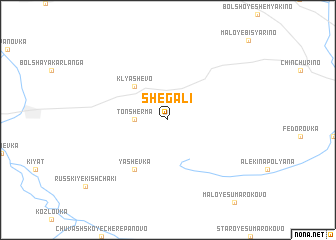 map of Shegali