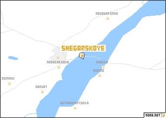 map of Shegarskoye