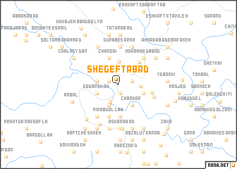 map of Shegeftābād