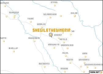 map of Shegilet Wedī Merīr