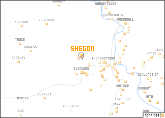 map of Shegon