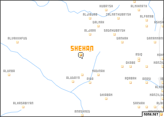 map of Shehan