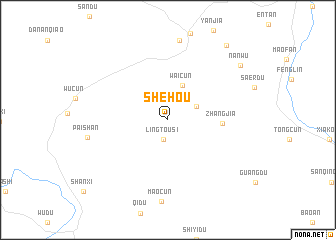 map of Shehou