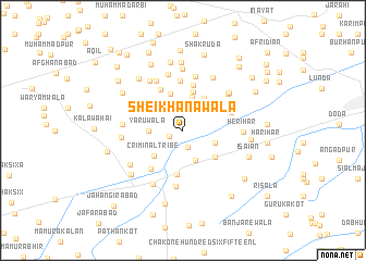 map of Sheikhānawāla