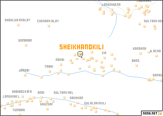 map of Sheikhāno Kili