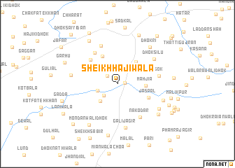 map of Sheikh Hājiwāla