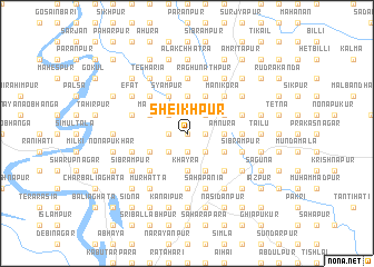 map of Sheikhpur