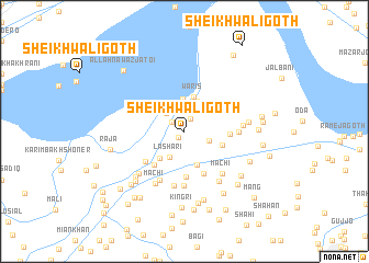 map of Sheikhwāli Goth