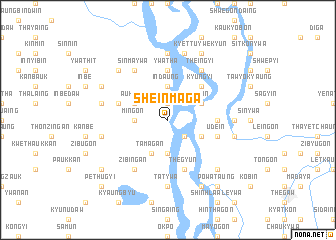 map of Sheinmaga