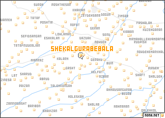 map of Shekāl Gūrāb-e Bālā