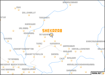 map of Shekar Āb