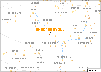 map of Shekar Beyglū