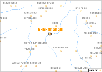 map of Shekar Dāghī