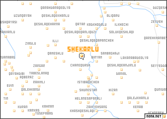 map of Shekarlū