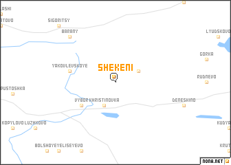 map of Shekeni