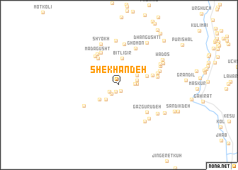 map of Shekhāndeh