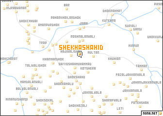 map of Shekha Shahīd